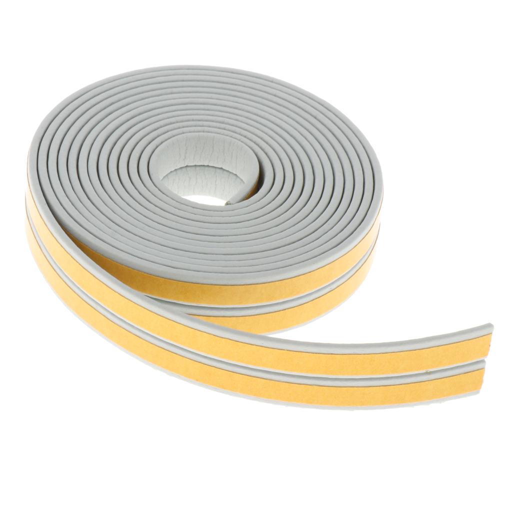 5 Meter Foam Self Adhesive Window Door Excluder Seal Strip Tape E Grey