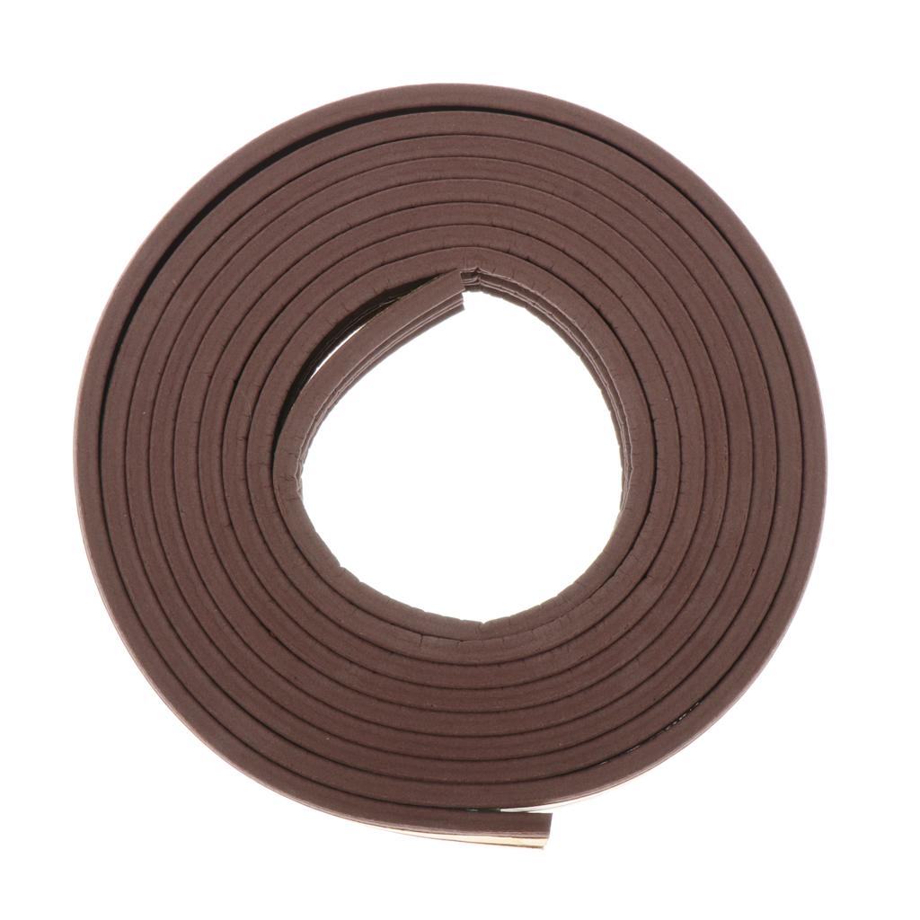 5 Meter Foam Self Adhesive Window Door Excluder Seal Strip Tape E Brown