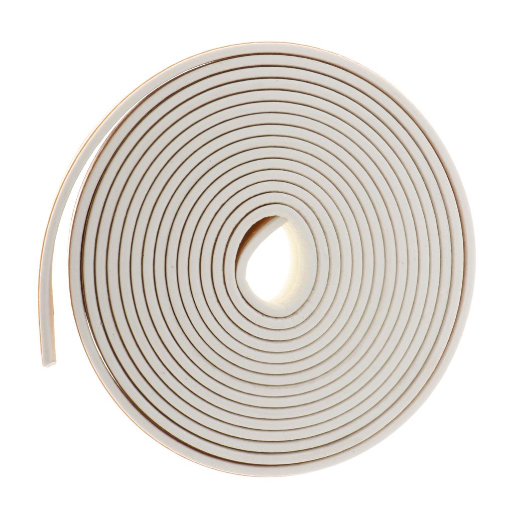 5 Meter Foam Self Adhesive Window Door Excluder Seal Strip Tape I White