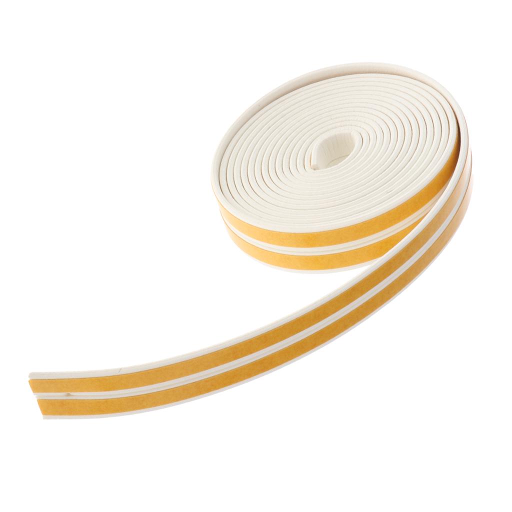 5 Meter Foam Self Adhesive Window Door Excluder Seal Strip Tape I White