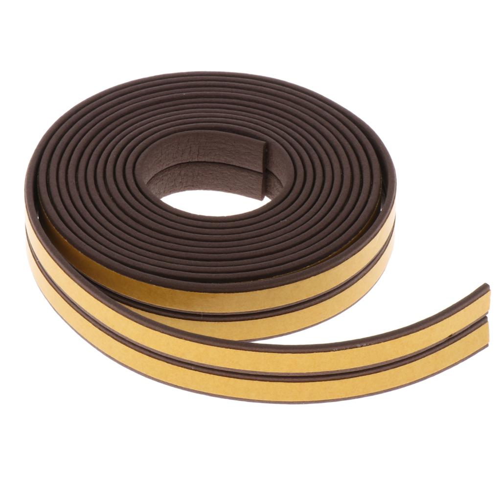 5 Meter Foam Self Adhesive Window Door Excluder Seal Strip Tape I Brown