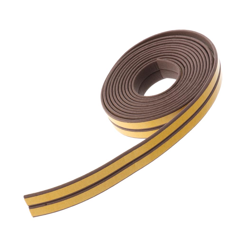 5 Meter Foam Self Adhesive Window Door Excluder Seal Strip Tape I Brown