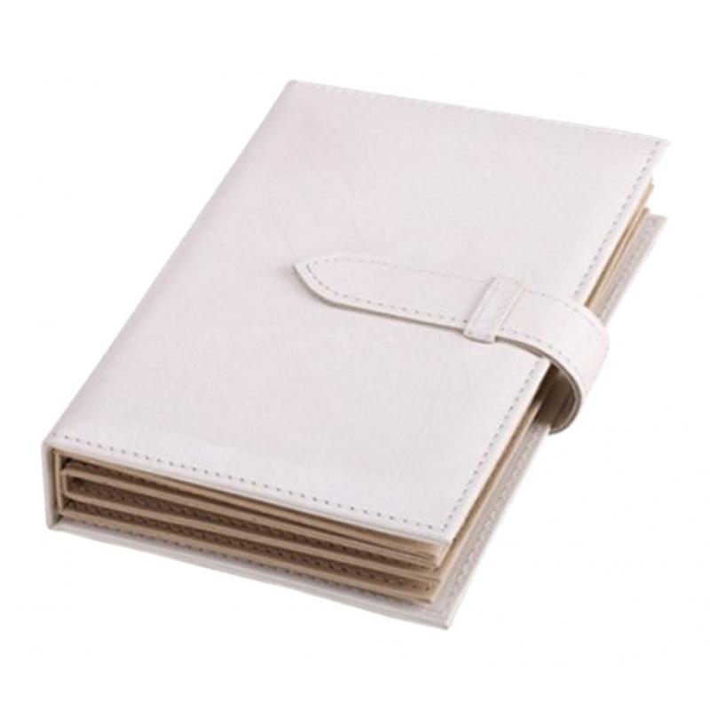 PU Leather Earring Holder Portable Travel Jewelry Boxes for Earring Storage White