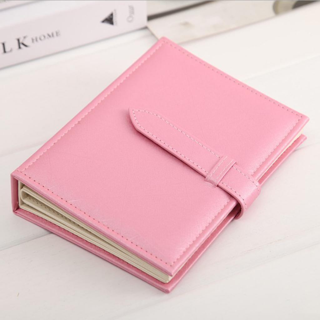 PU Leather Earring Holder Portable Travel Jewelry Boxes for Earring Storage Pink