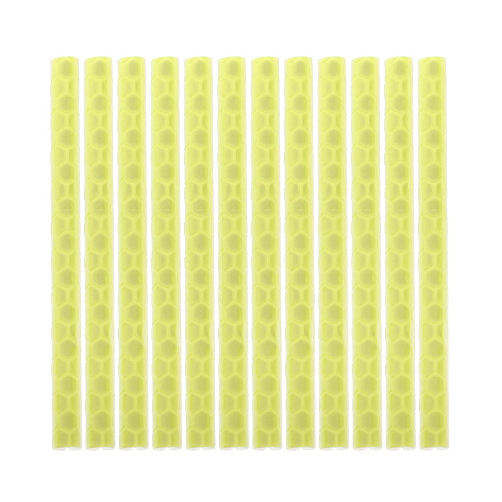 Bicycle Bike Spoke Reflectors Reflector Reflecteur Clip Outdoor Yellow