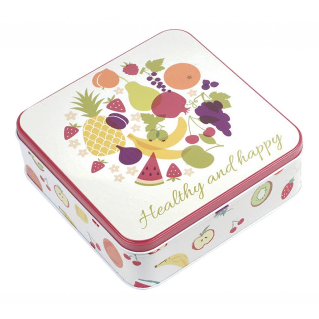 Square Tinplate Storage Box for Candy Biscuits Wedding Birthday Gift ZK-03