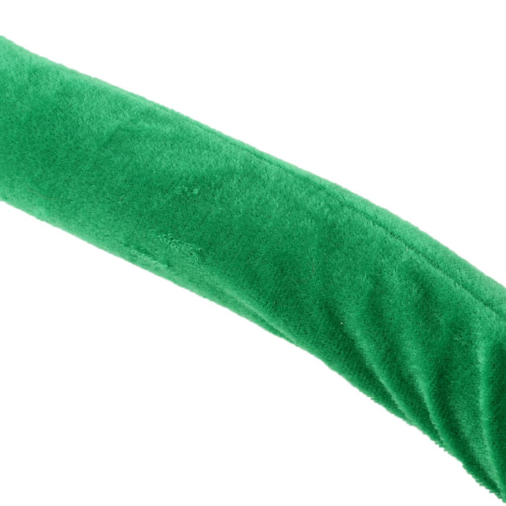 Barrier Rope Crowd Control Stanchion Queue Velvet Rope with Hooks 3m Green