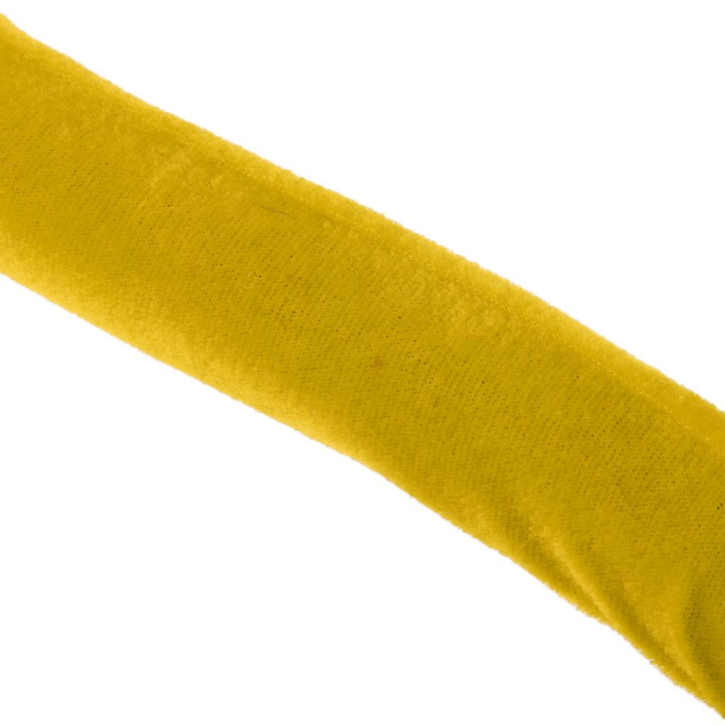 Barrier Rope Crowd Control Stanchion Queue Velvet Rope with Hooks 2m Yellow