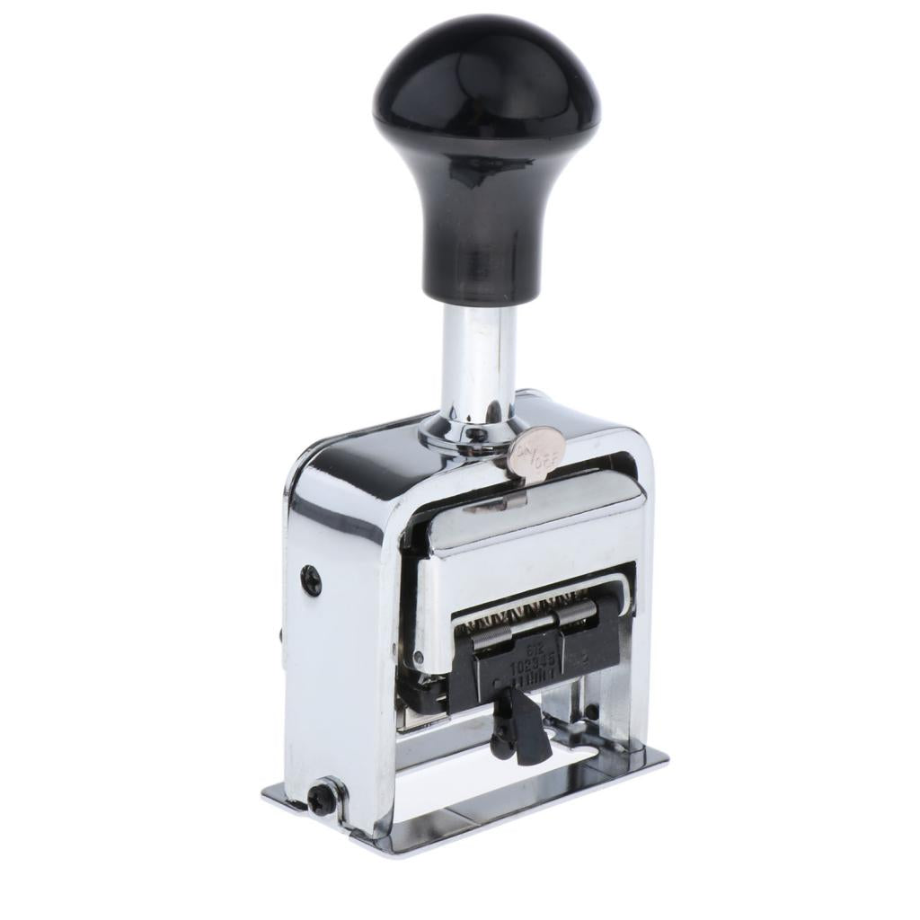 Steel 8-Position Automatic Numbering Machine Roller Digital Graffiti Stamp