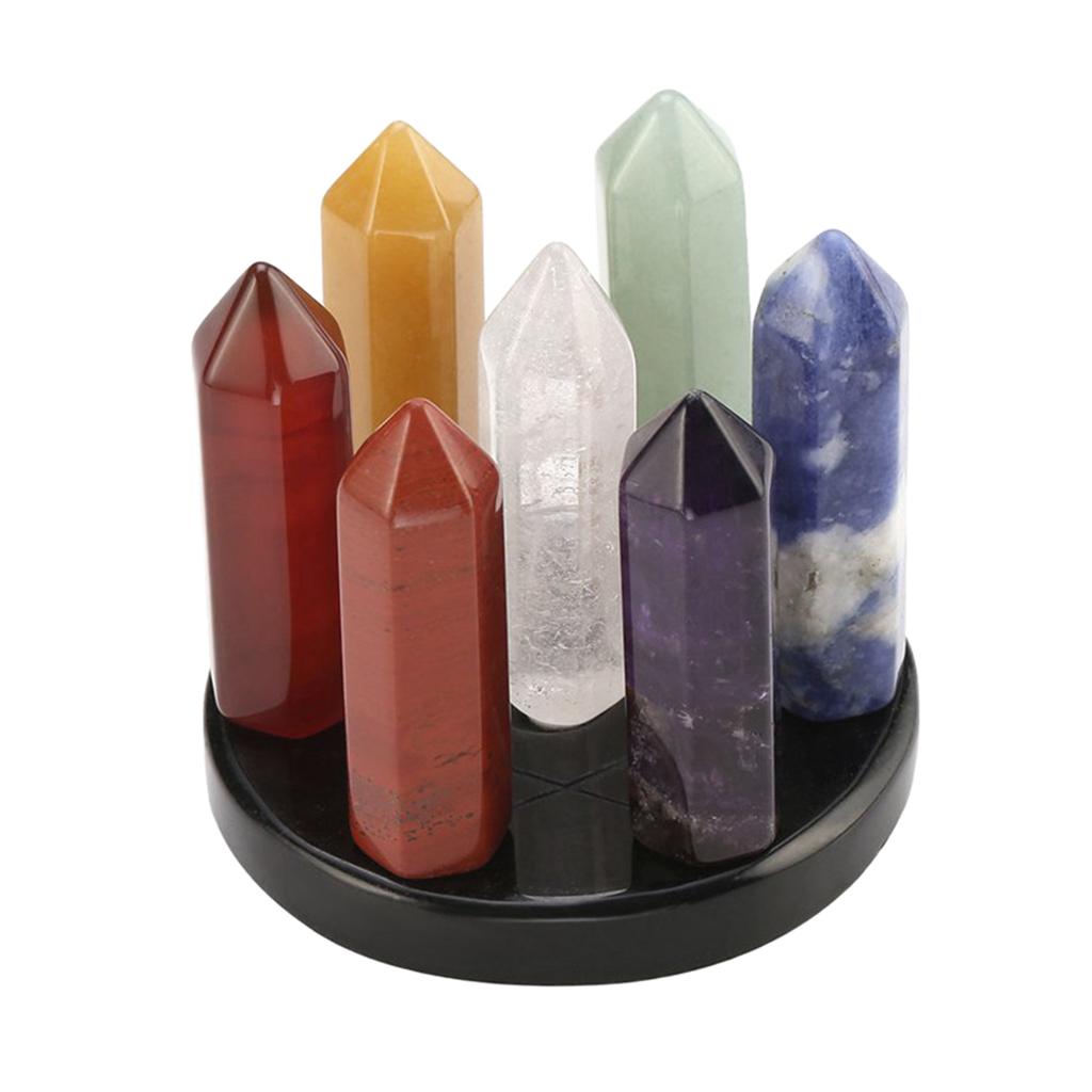 Crystal Qixing Array Ornament Miniature Office Home Desktop Decor column