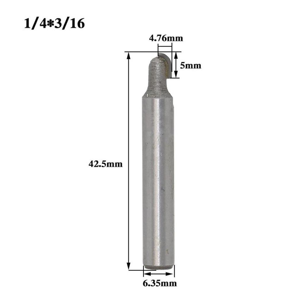 Woodworking Alloy Milling Cutter with Deep Round Bottom Cutter 5x4.76mm