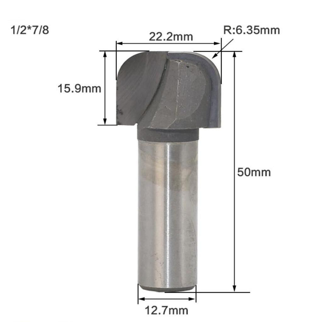 Double Arc Woodworking Milling Cutter with Deep Round Bottom Cutter 22.2mm