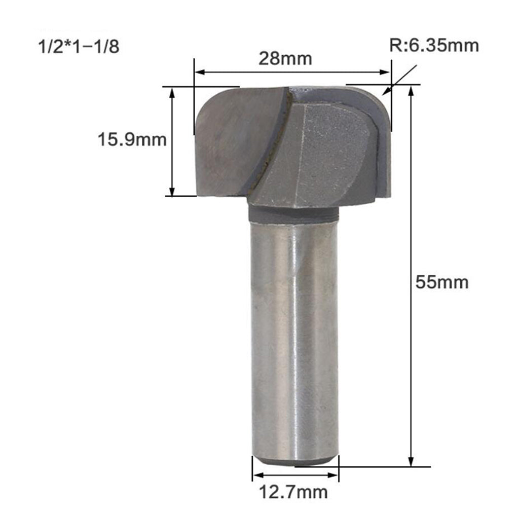 Double Arc Woodworking Milling Cutter with Deep Round Bottom Cutter 28mm