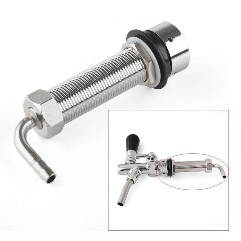 Elbow Shank Beer Tap Kegerator Draft Beer Faucet Accs for Homebrew 75mm