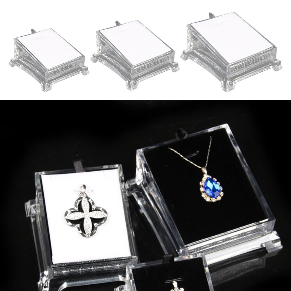 Transparent Acrylic Jewelry Bracelet Watch Display Stand Holder 10.5x9.5x5cm