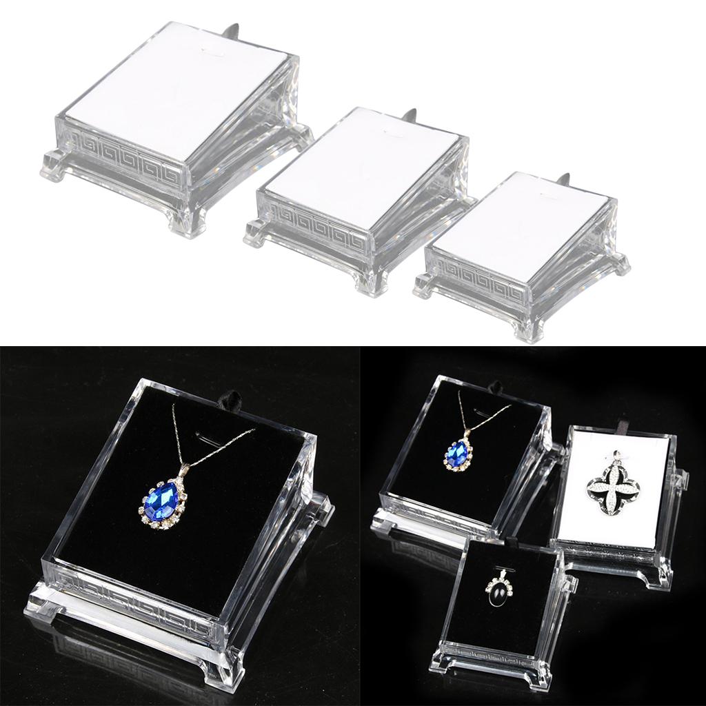 Transparent Acrylic Jewelry Bracelet Watch Display Stand Holder 10.5x9.5x5cm