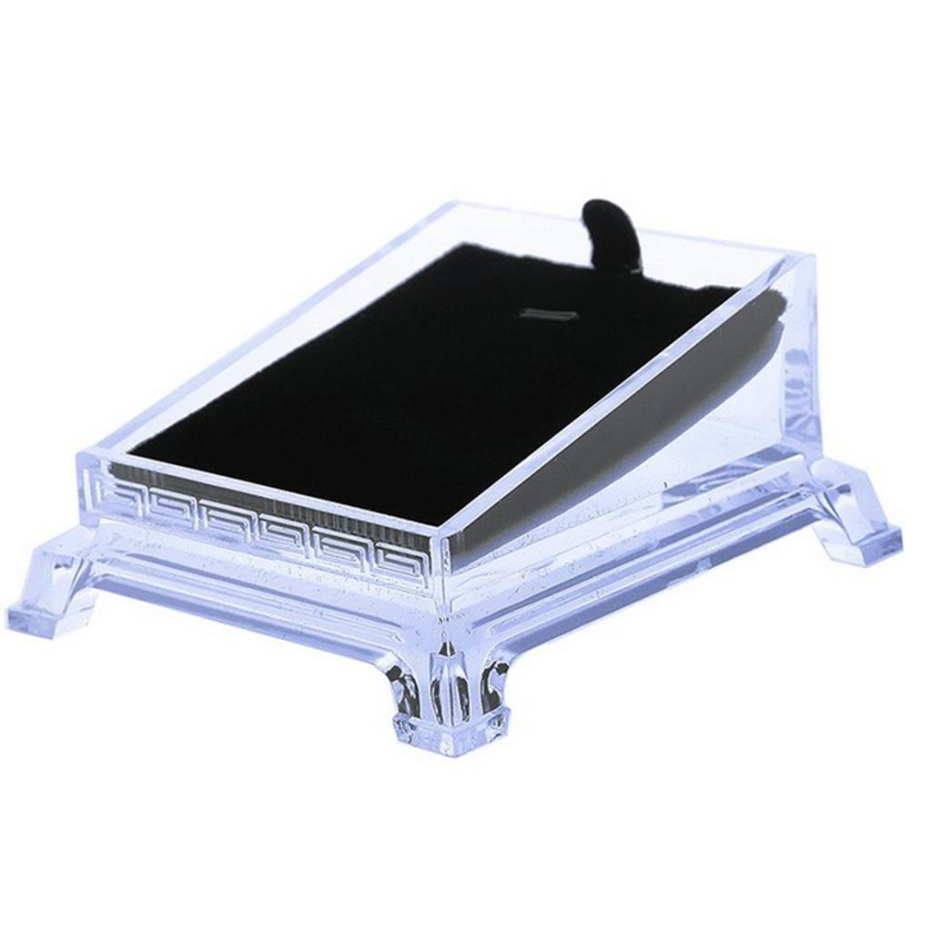 Transparent Acrylic Jewelry Bracelet Watch Display Stand Holder 9.3x8x5cm