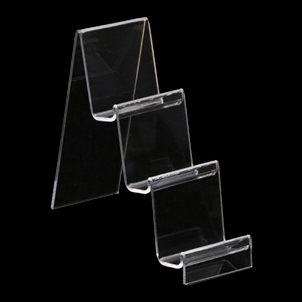 Acrylic Display Shelf Multilayer Jewelry Reveal Frame  C 2.5x7cm 3-layer