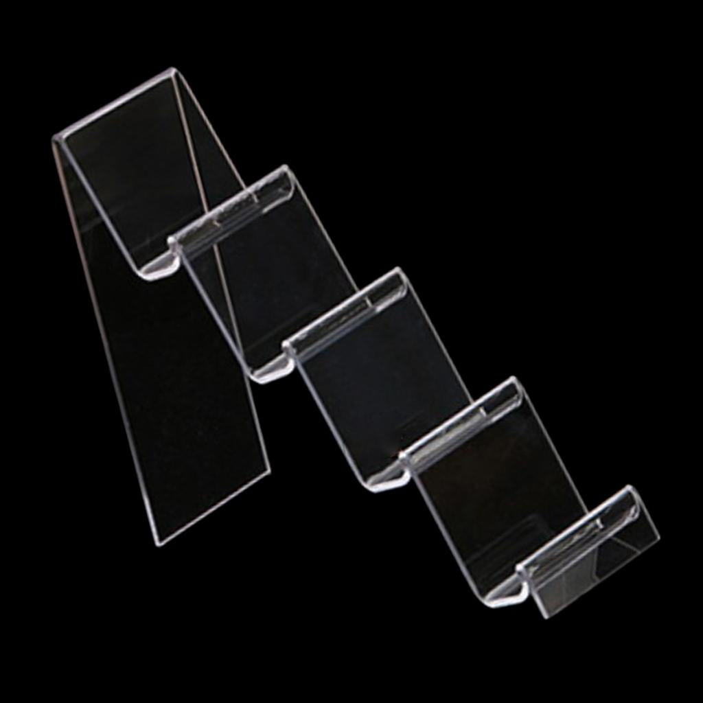 Acrylic Display Shelf Multilayer Jewelry Reveal Frame  D 2.5x7cm 4-layer