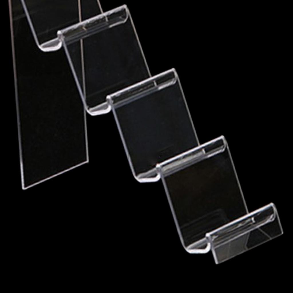 Acrylic Display Shelf Multilayer Jewelry Reveal Frame  D 2.5x7cm 4-layer