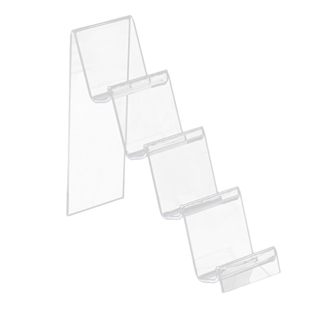 Acrylic Display Shelf Multilayer Jewelry Reveal Frame  D 2.5x7cm 4-layer