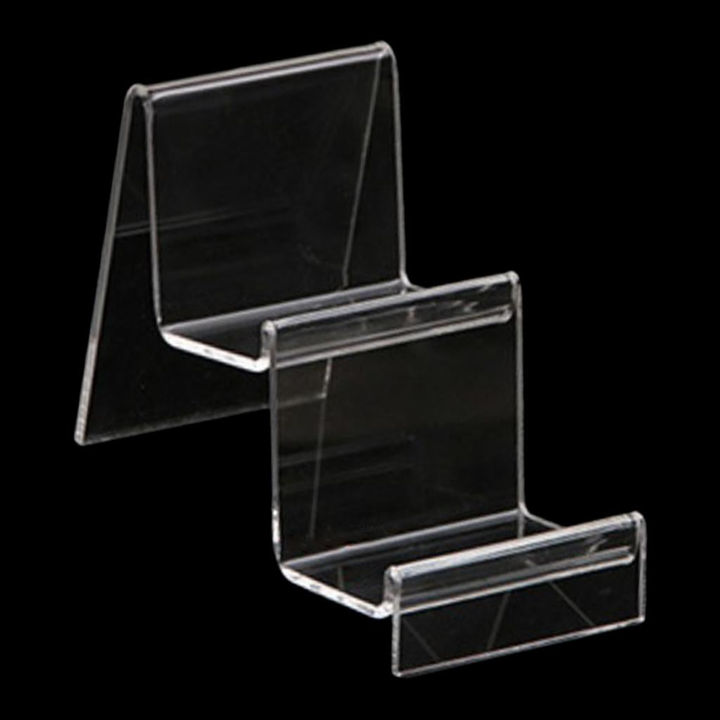 Acrylic Display Shelf Multilayer Jewelry Reveal Frame  E 4x7cm 2-layer