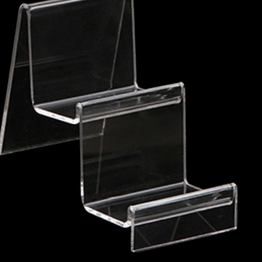 Acrylic Display Shelf Multilayer Jewelry Reveal Frame  E 4x7cm 2-layer