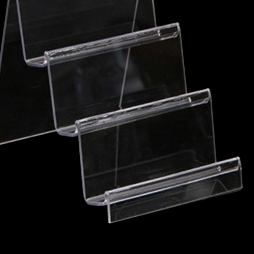 Acrylic Display Shelf Multilayer Jewelry Reveal Frame  G 2.5x14cm 3-layer