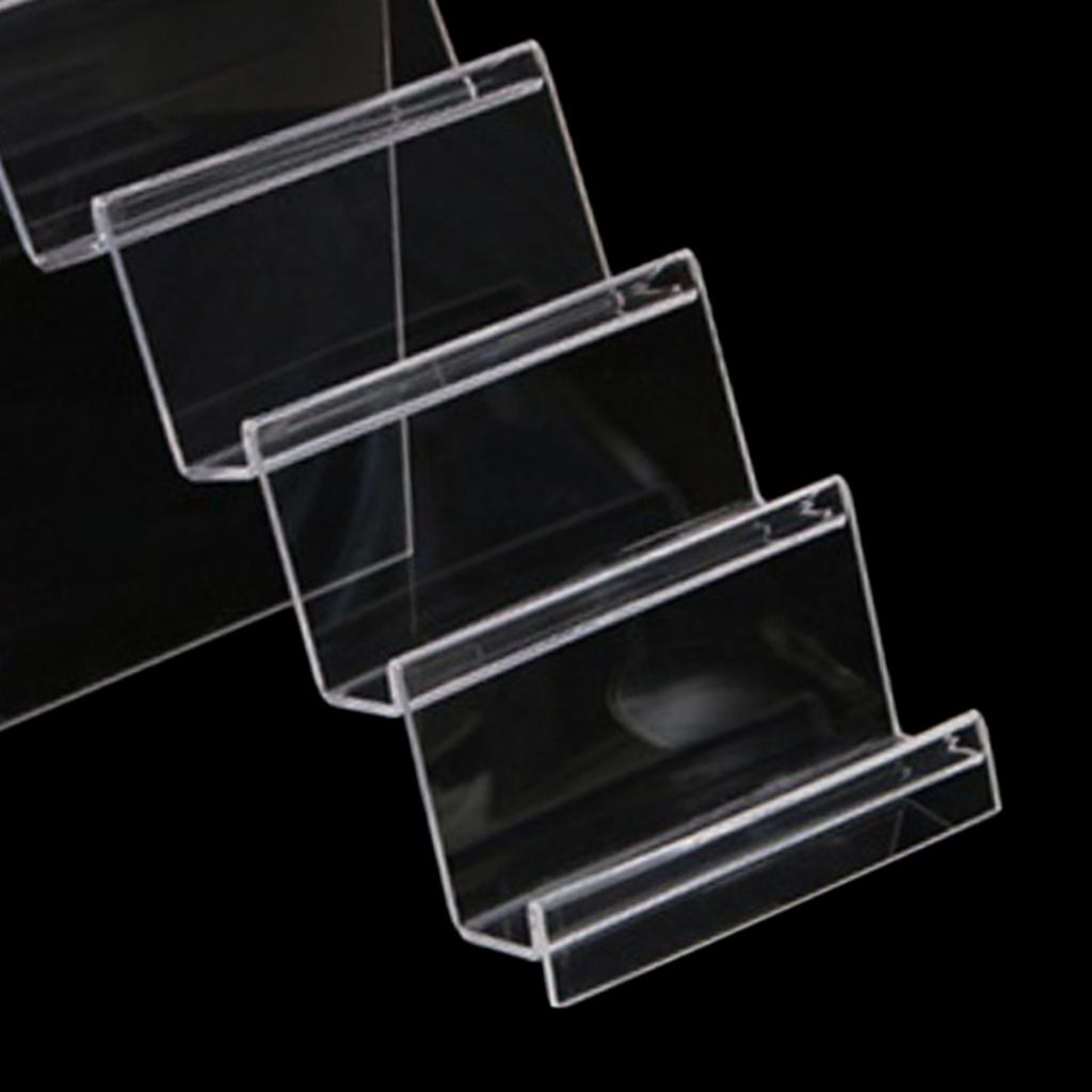 Acrylic Display Shelf Multilayer Jewelry Reveal Frame  H 2.5x14cm 4-layer