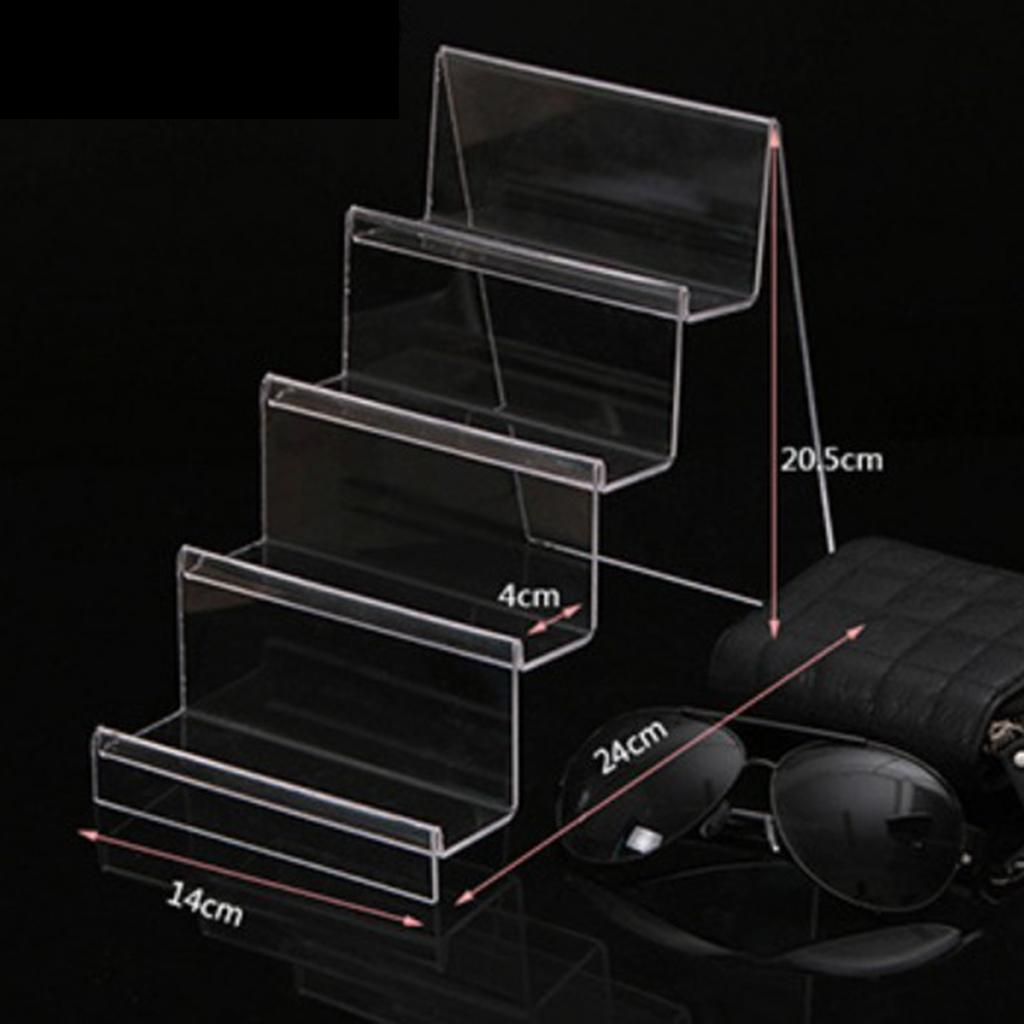 Acrylic Display Shelf Multilayer Jewelry Reveal Frame  J 5.5x14cm 4-layer