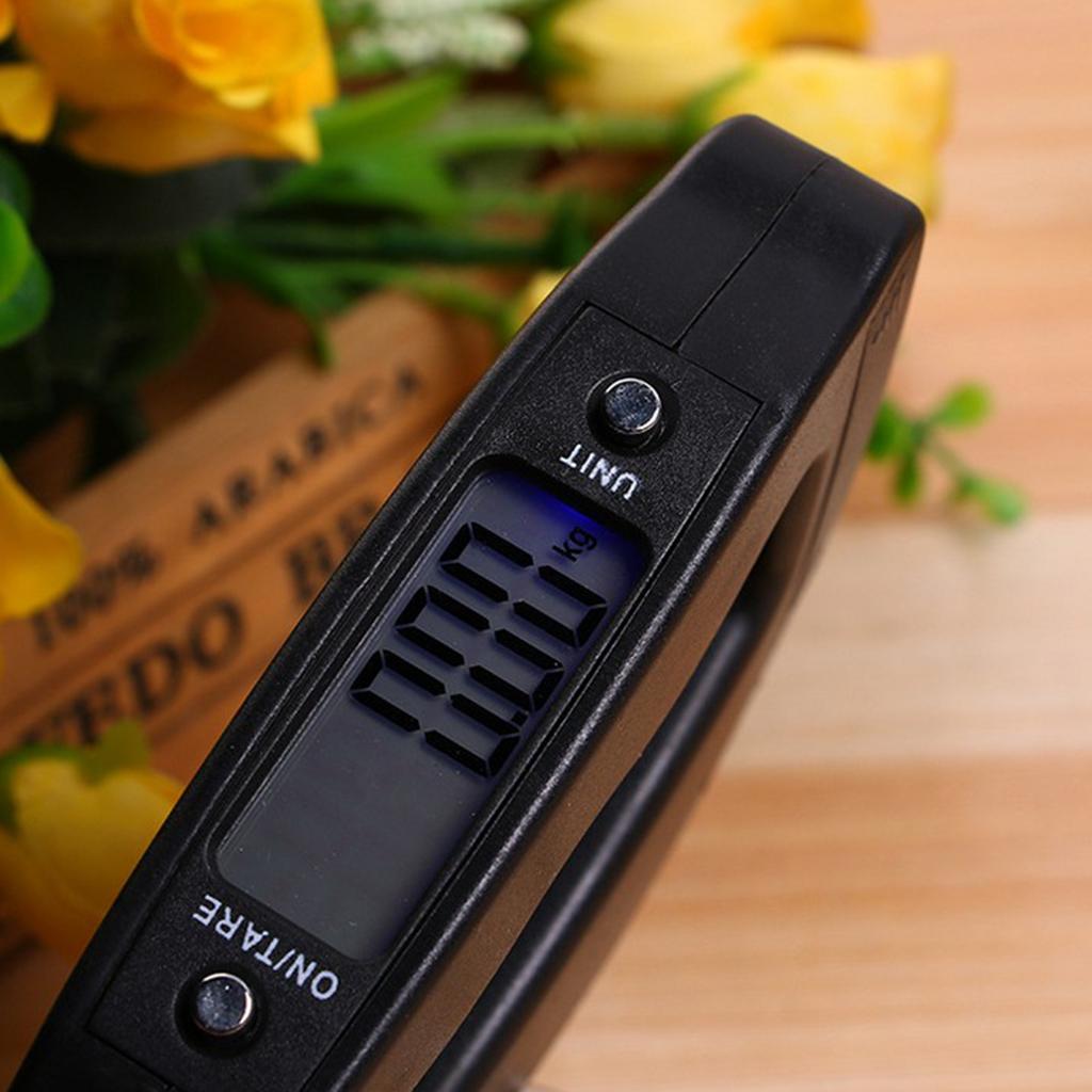 Digital Luggage Weight Scale for Portable Electronic Weighing Bag Black