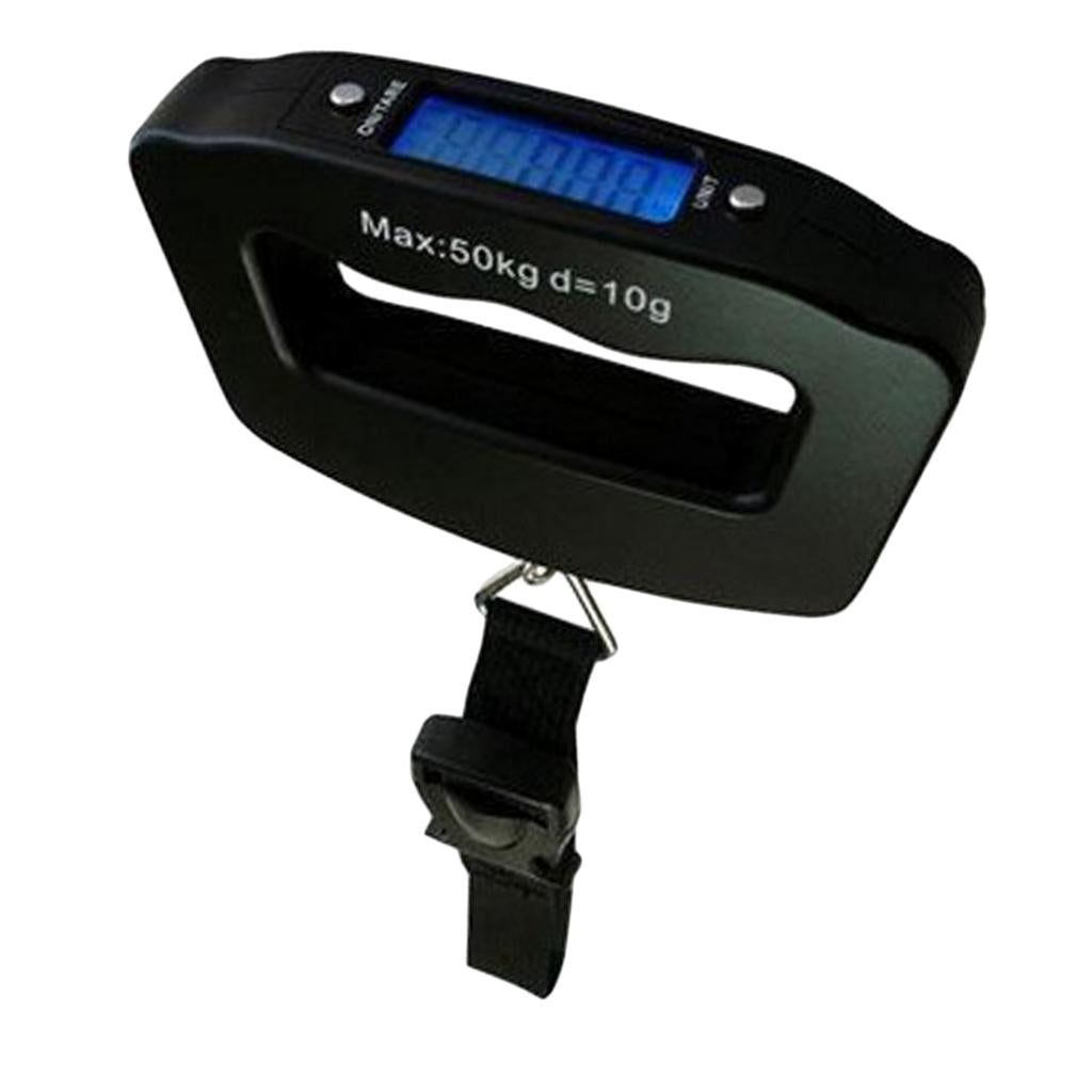 Digital Luggage Weight Scale for Portable Electronic Weighing Bag Black