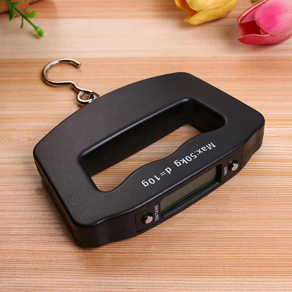 Digital Luggage Weight Scale for Portable Electronic Weighing Bag Black