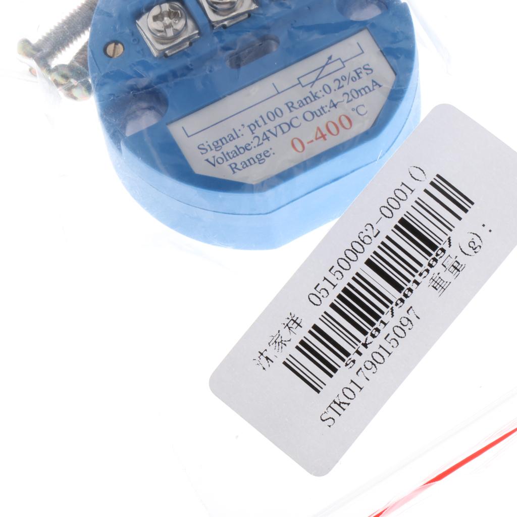 Temperature Sensor Transmitter Module 24VDC 4-20MA PT100 SBW 0-400 Degree