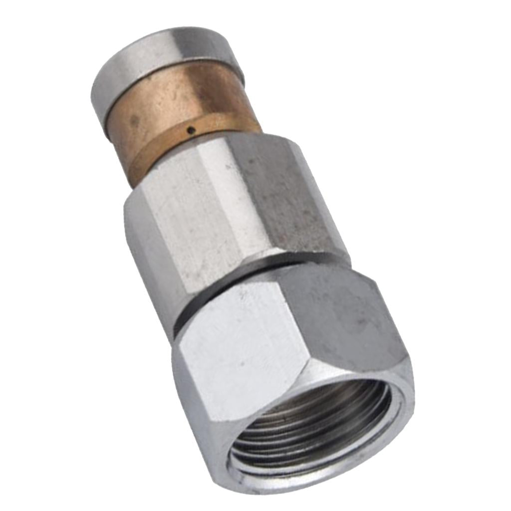 1/4" Pressure Washer Rotating Sewer Cleaning Jetter Nozzle F 3 Back