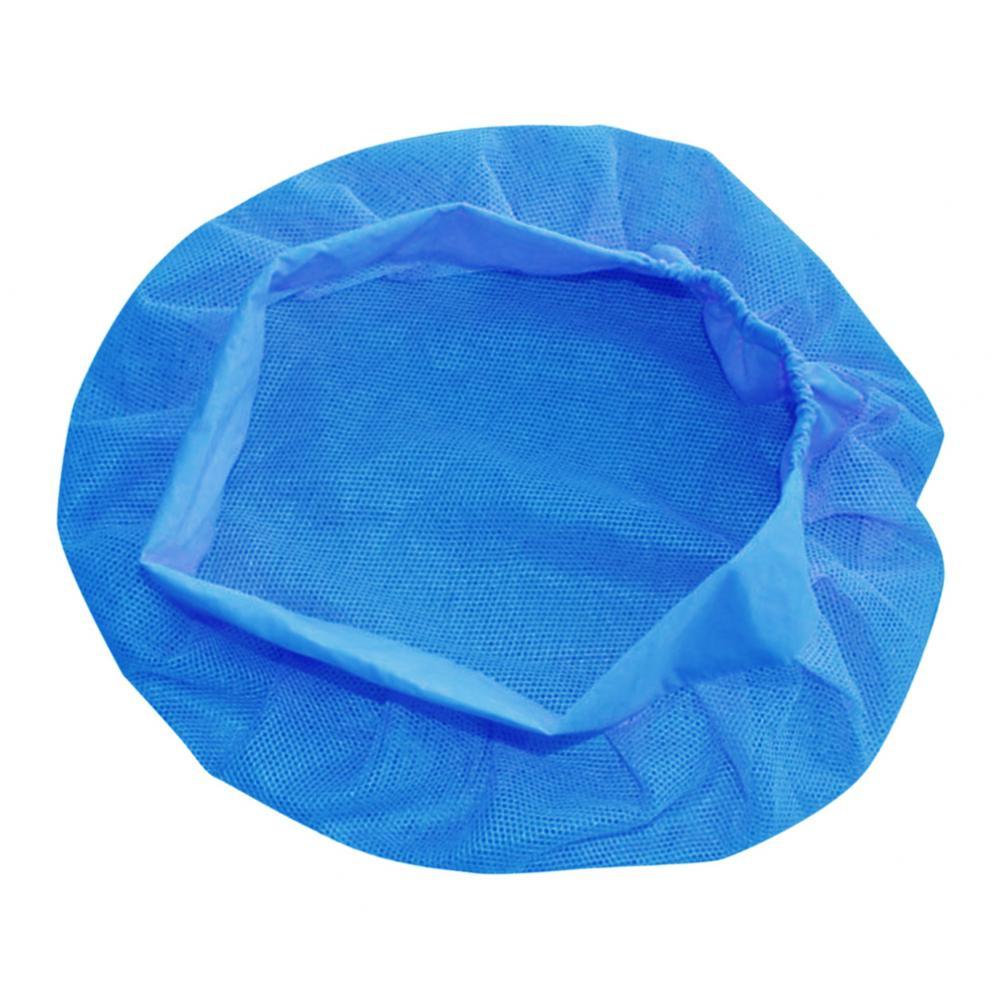 Unisex Elastic Canteen Breathable Mesh Catering Cap Hat Blue-Elastic