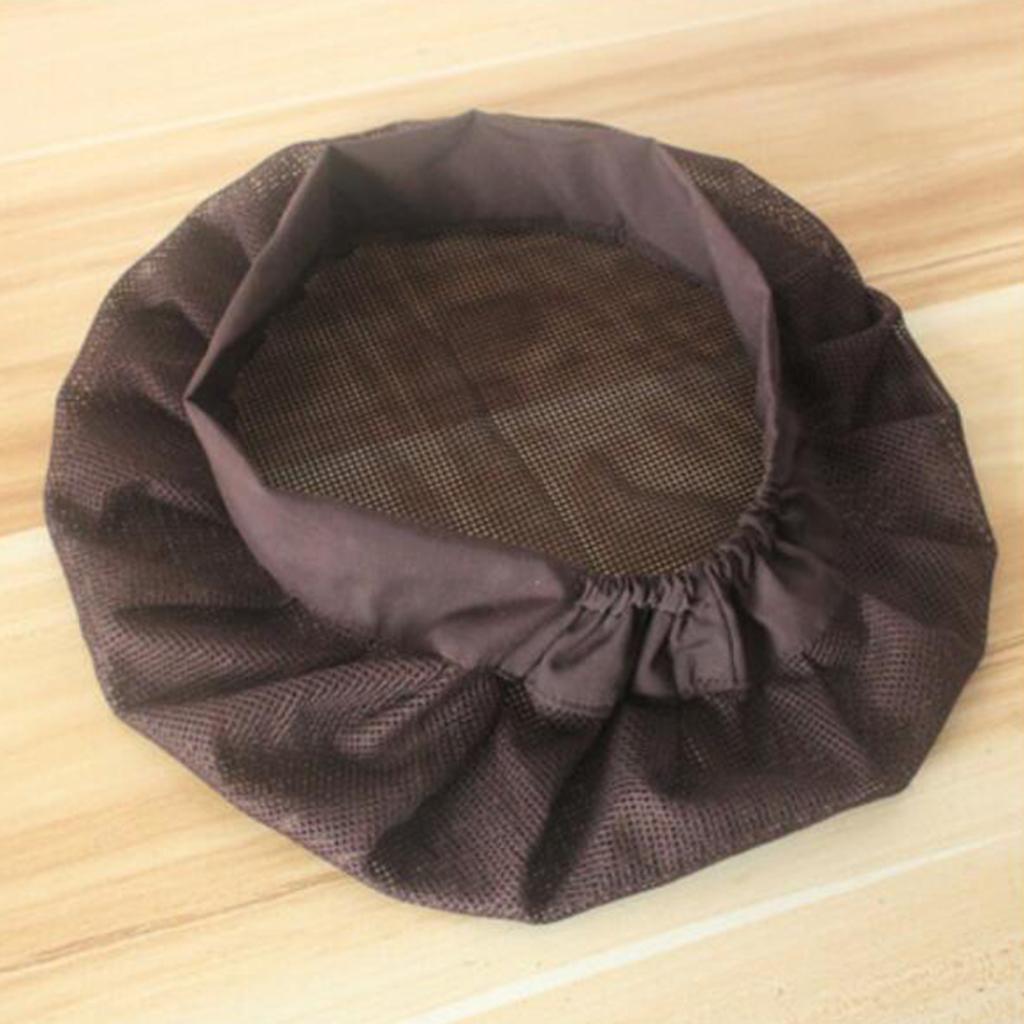 Unisex Elastic Canteen Breathable Mesh Catering Cap Hat Coffee-Elastic