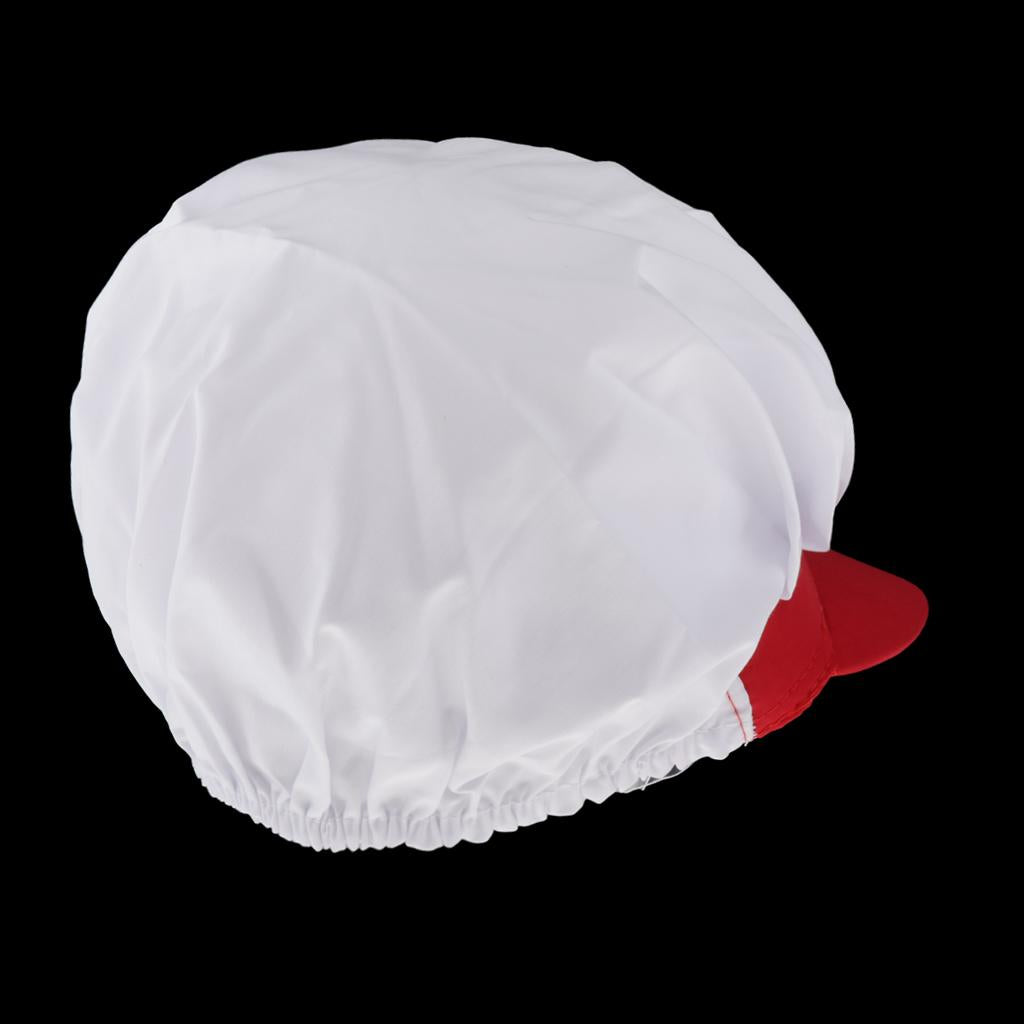 Chef Hat Catering Hair Net Workshop Net Cap Red-A