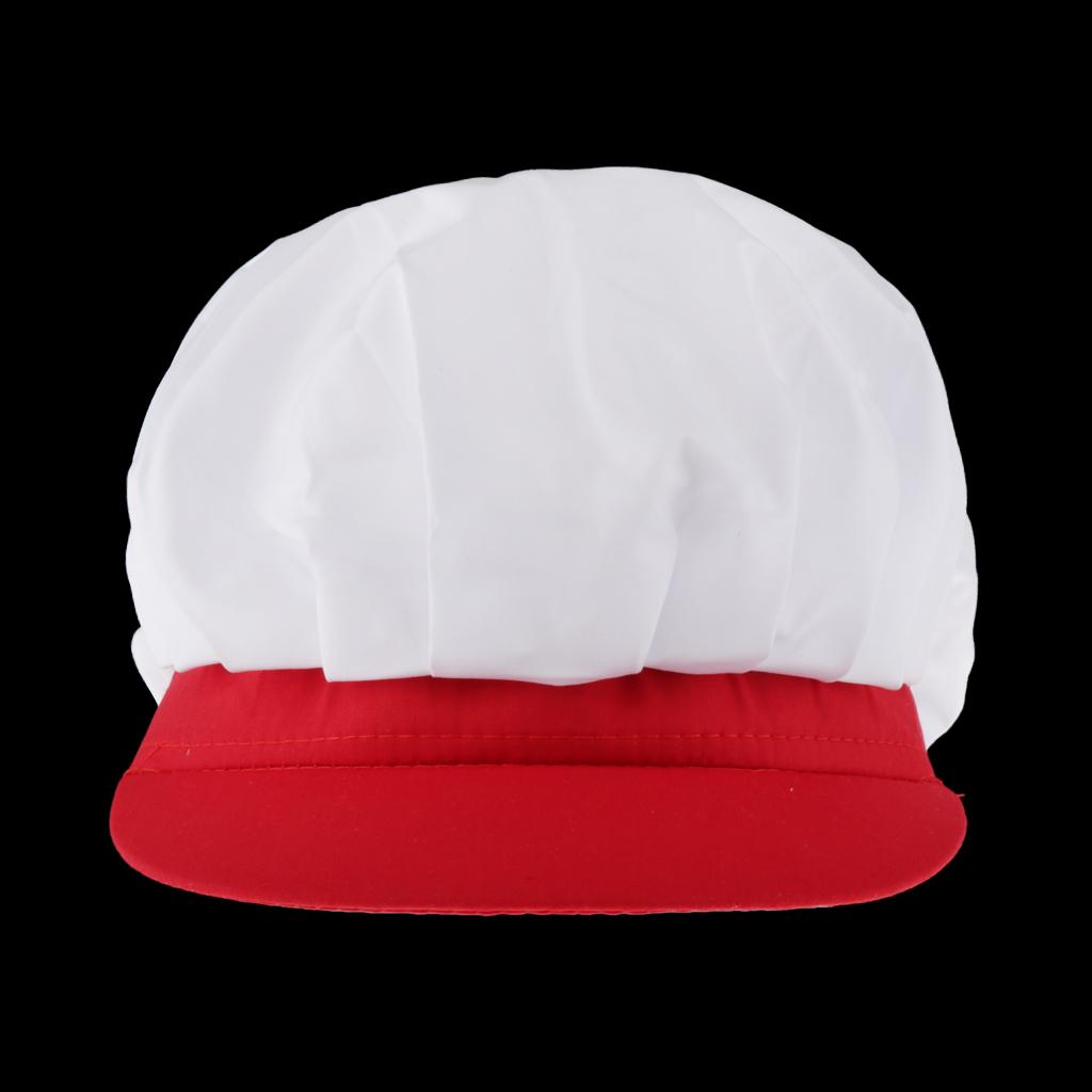 Chef Hat Catering Hair Net Workshop Net Cap Red-A