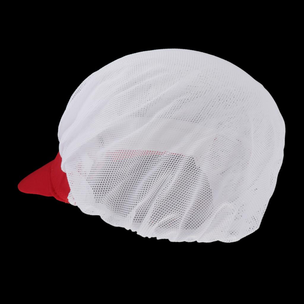 Chef Hat Catering Hair Net Workshop Net Cap Red-C