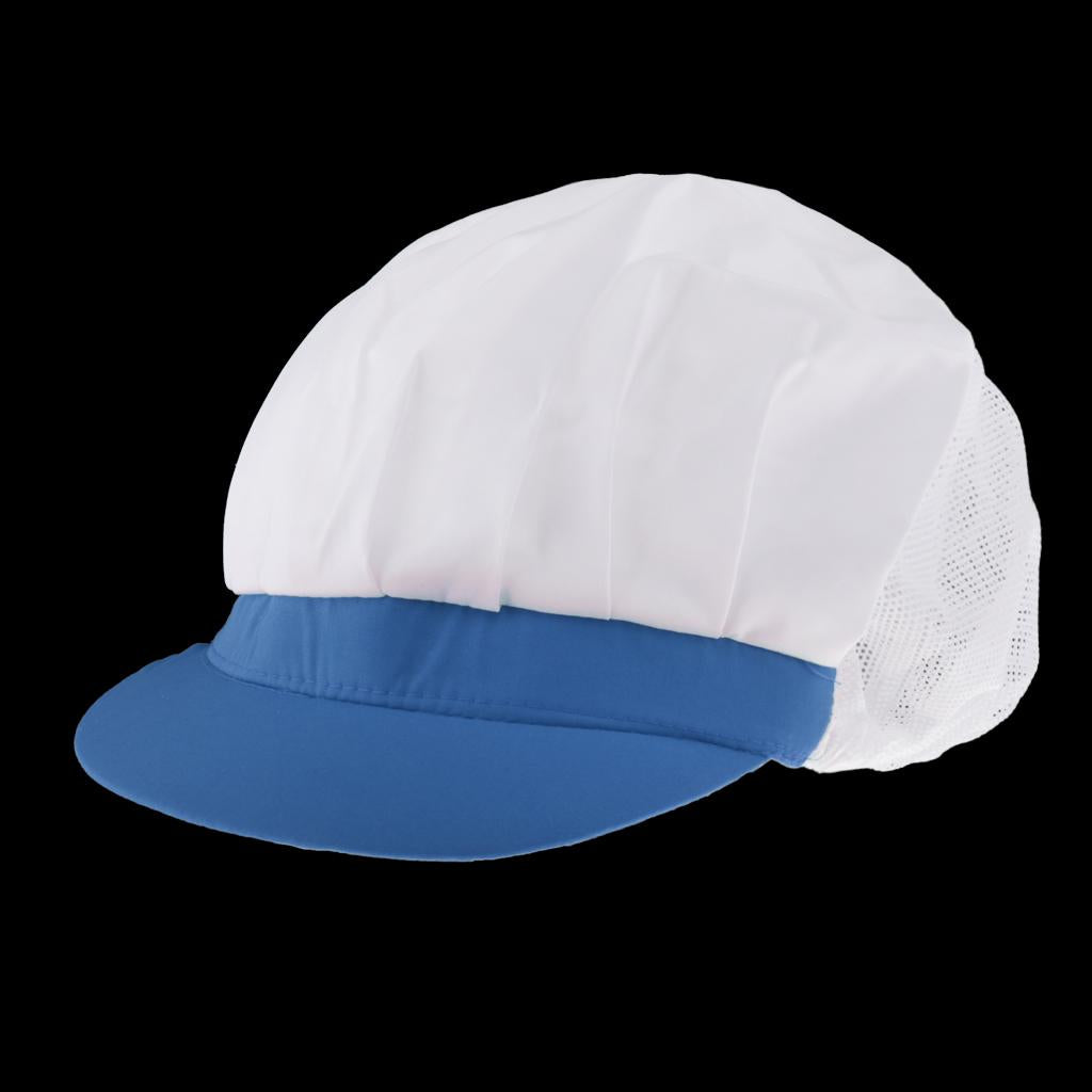 Chef Hat Catering Hair Net Workshop Net Cap Blue-A