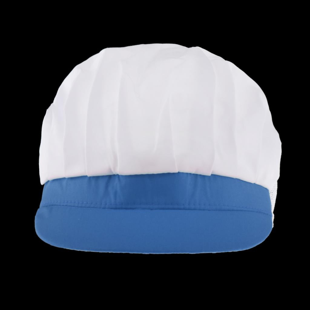 Chef Hat Catering Hair Net Workshop Net Cap Blue-A