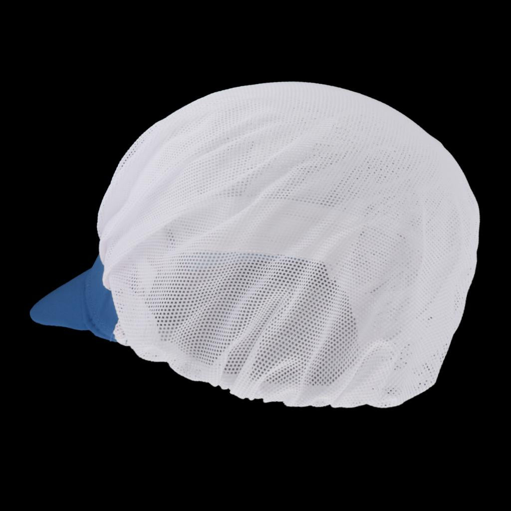 Chef Hat Catering Hair Net Workshop Net Cap Blue-B