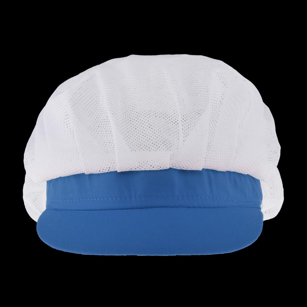 Chef Hat Catering Hair Net Workshop Net Cap Blue-B