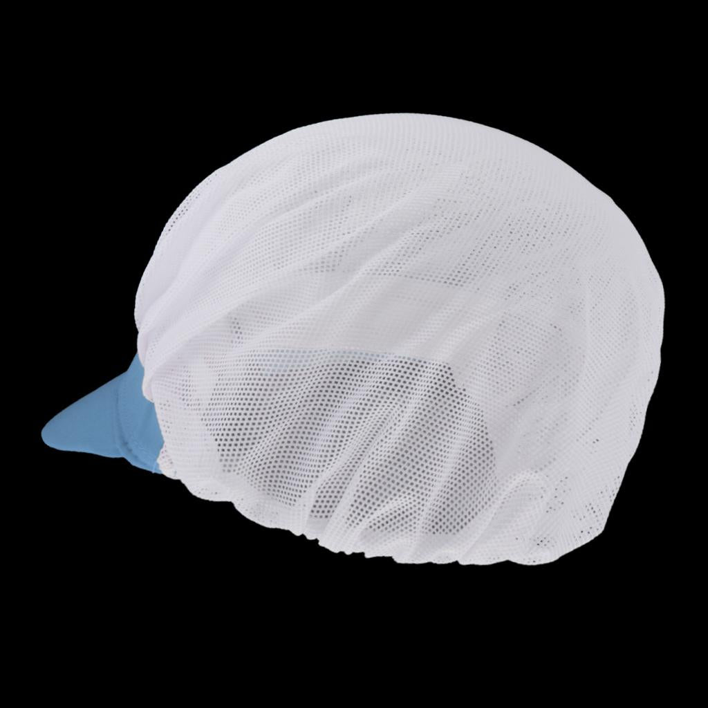 Chef Hat Catering Hair Net Workshop Net Cap Light Blue-A