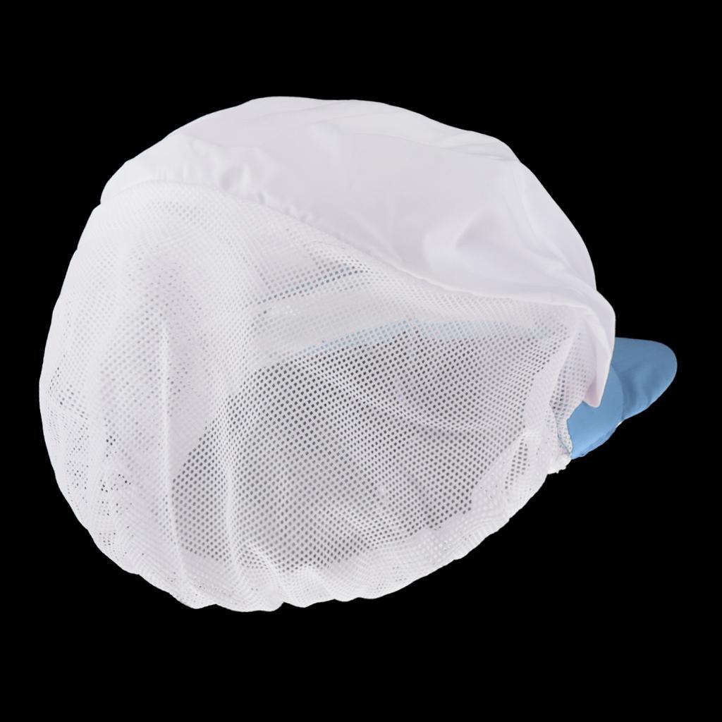 Chef Hat Catering Hair Net Workshop Net Cap Light Blue-B