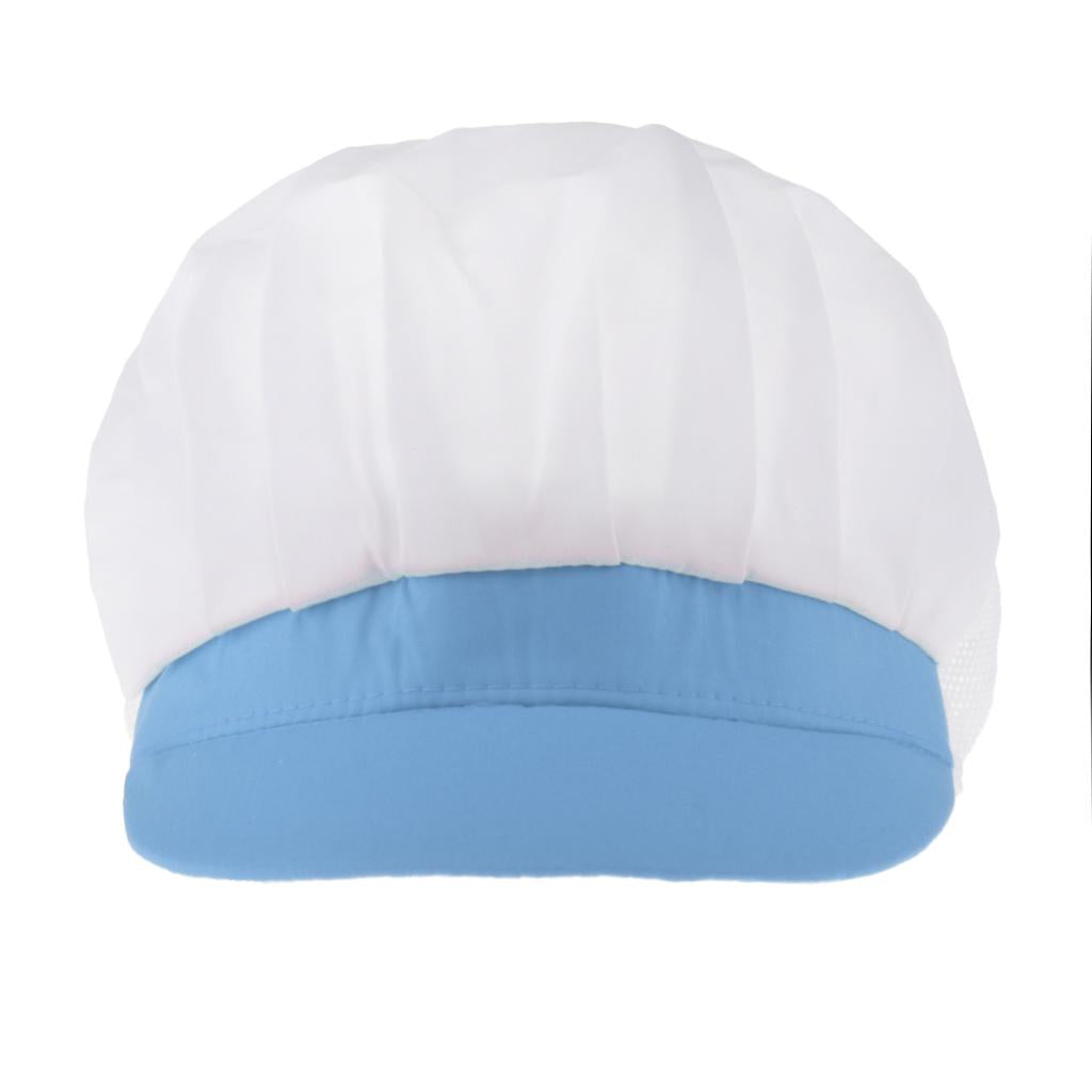 Chef Hat Catering Hair Net Workshop Net Cap Light Blue-B