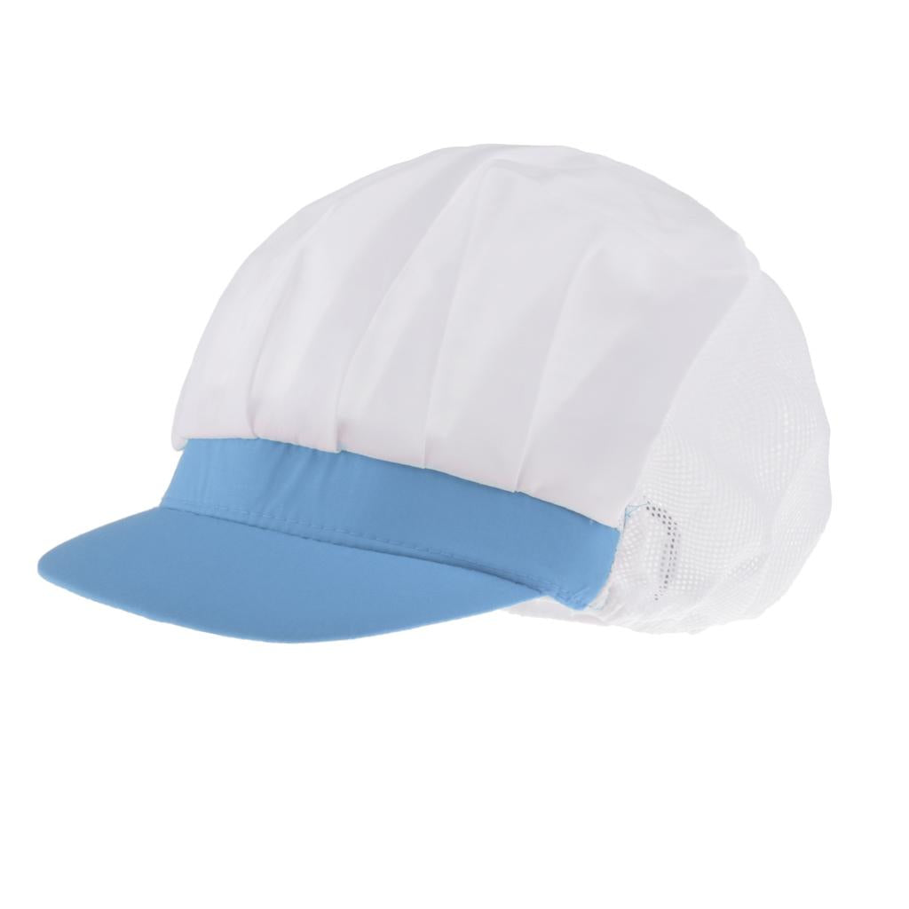 Chef Hat Catering Hair Net Workshop Net Cap Light Blue-B