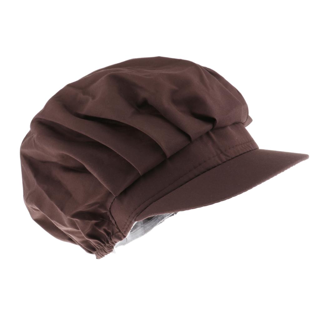 Chef Hat Catering Hair Net Workshop Net Cap Coffee-C