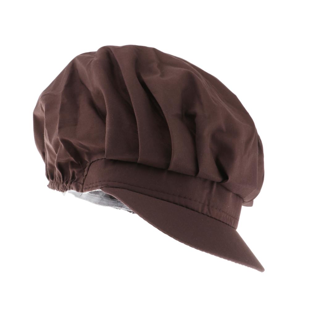 Chef Hat Catering Hair Net Workshop Net Cap Coffee-C